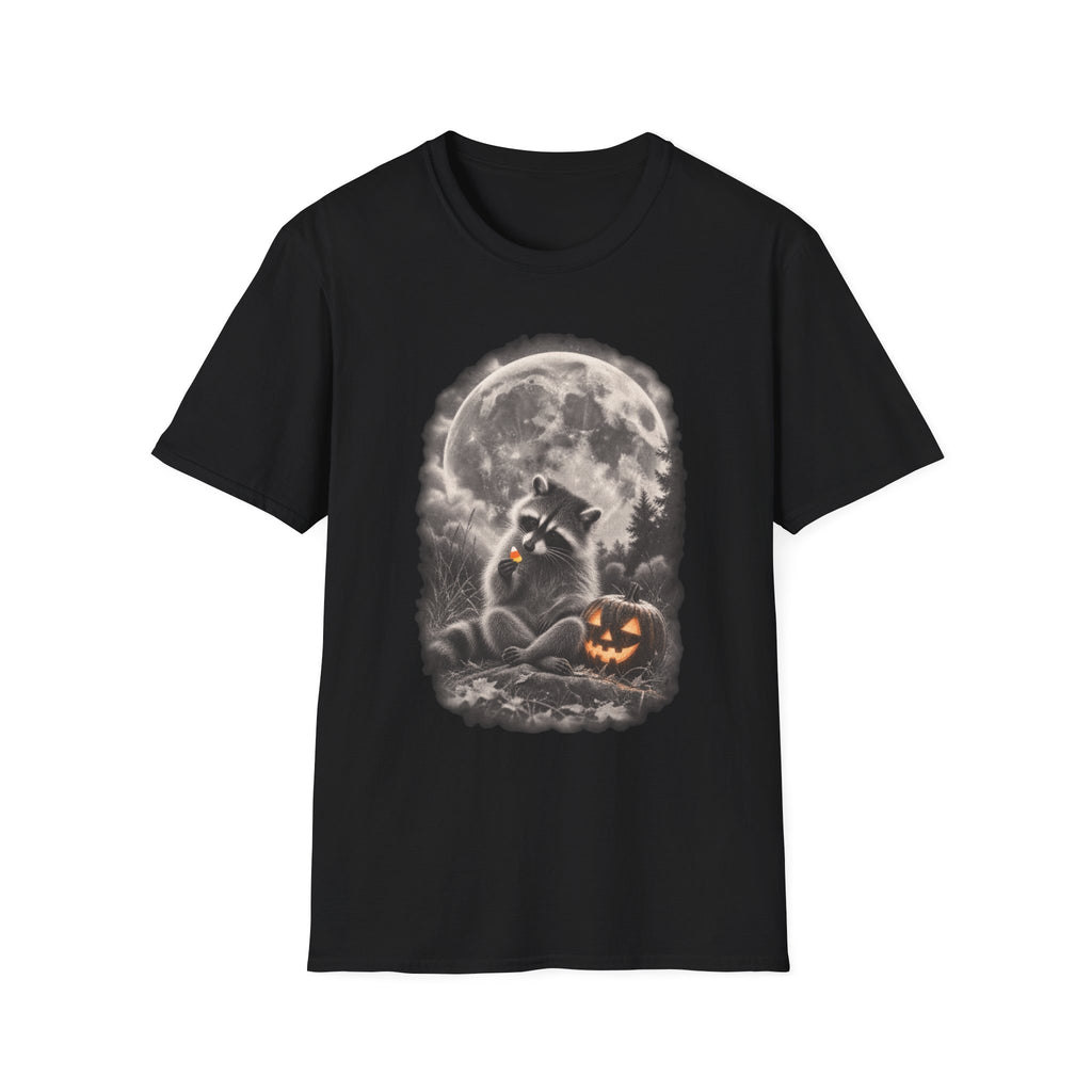 Moonlight Candy Corn Raccoon Tee