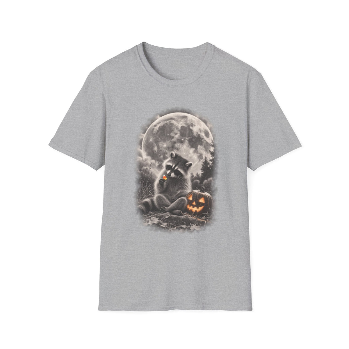 Moonlight Candy Corn Raccoon Tee