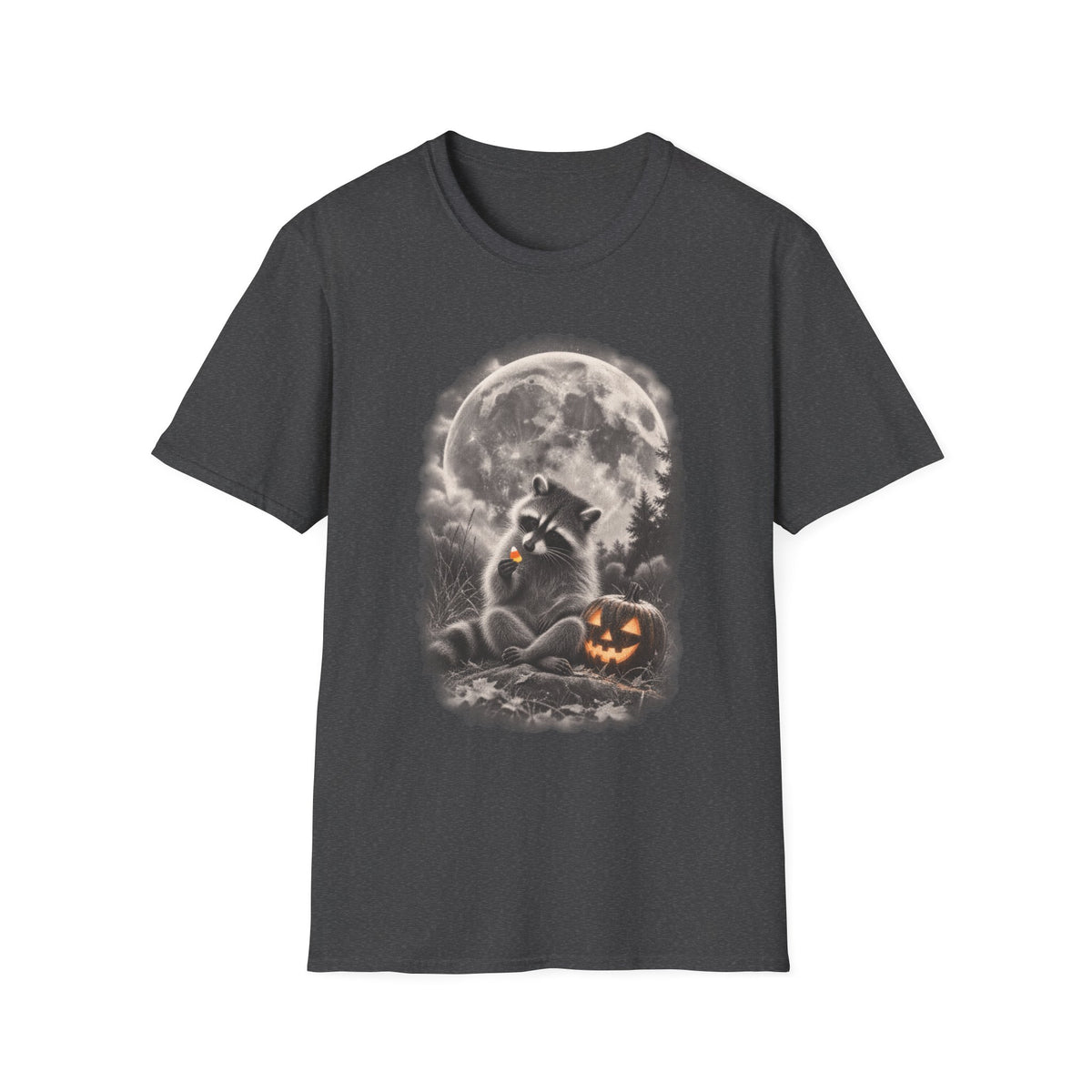Moonlight Candy Corn Raccoon Tee