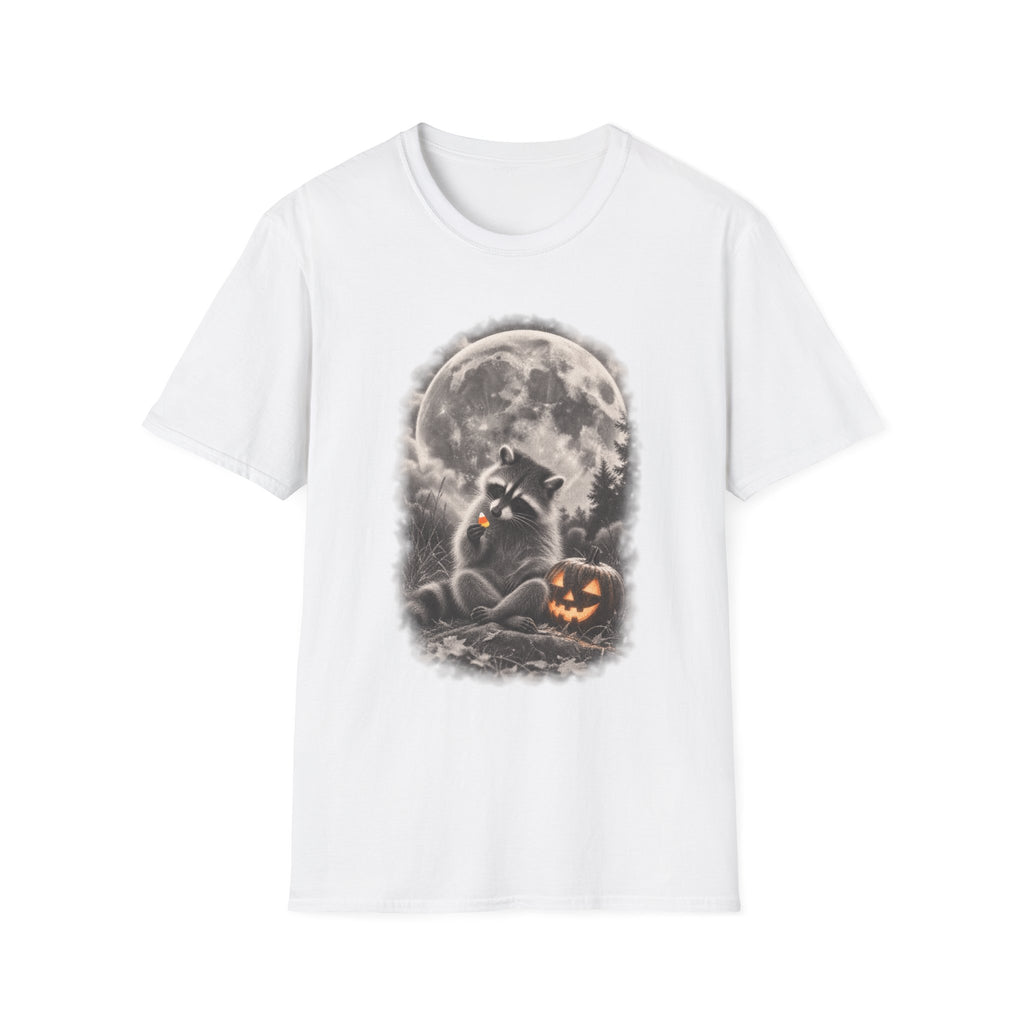 Moonlight Candy Corn Raccoon Tee
