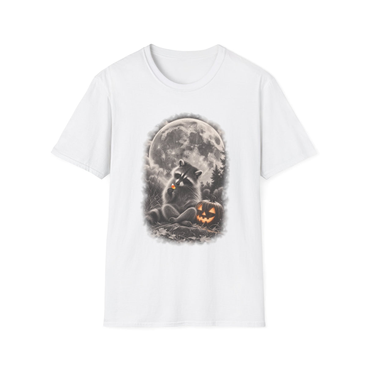 Moonlight Candy Corn Raccoon Tee