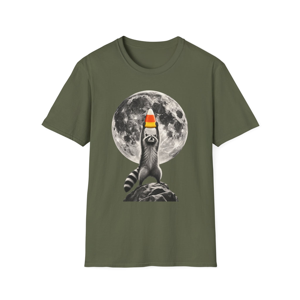Candy Corn Raccoon Tee