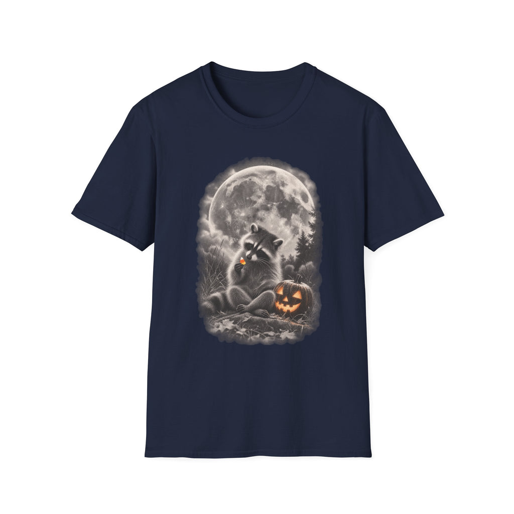 Moonlight Candy Corn Raccoon Tee