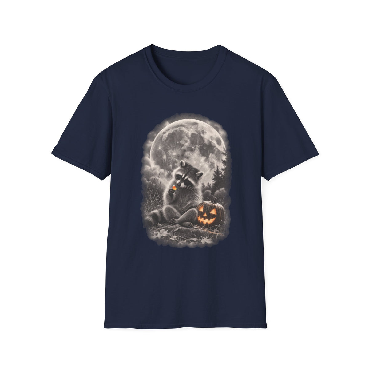 Moonlight Candy Corn Raccoon Tee