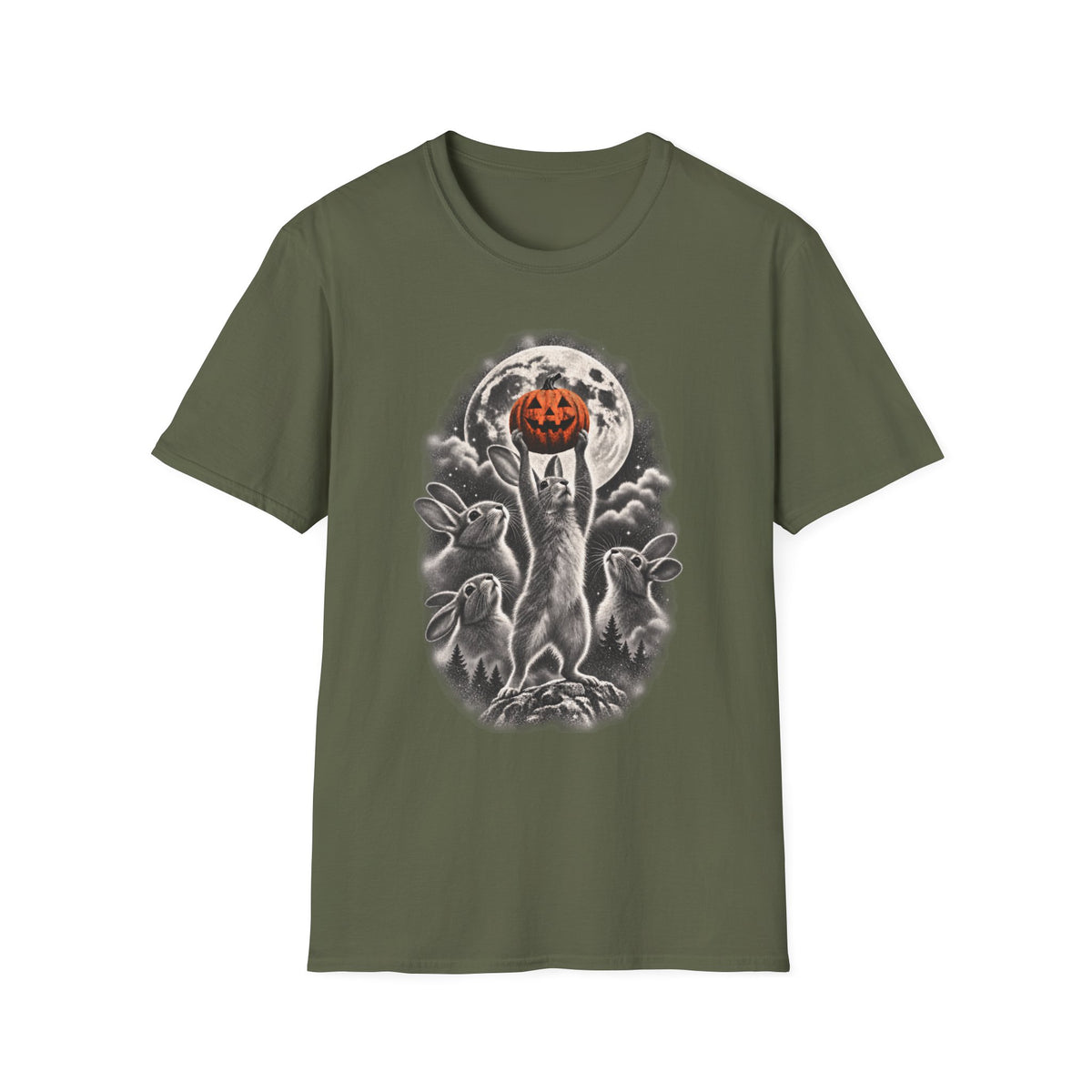 Halloween Bunny Moon Tee