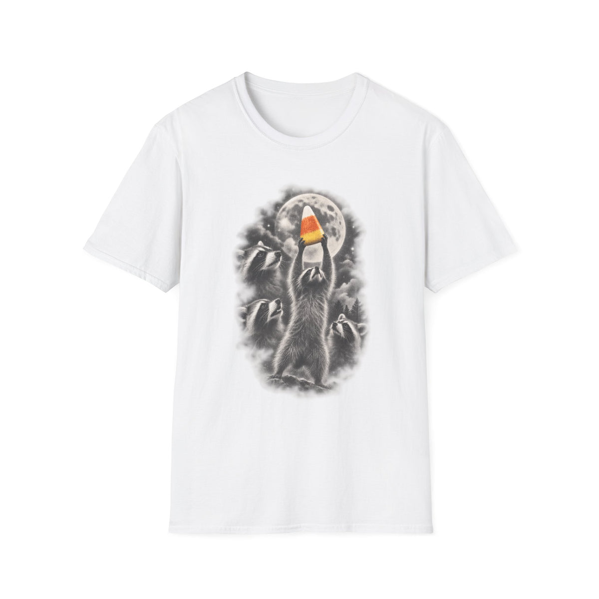 Candy Corn Raccoons Tee
