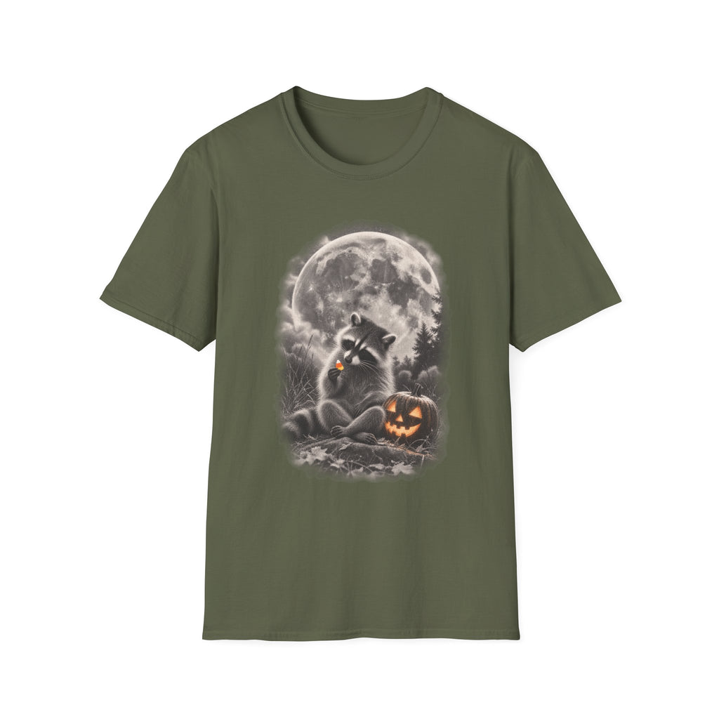 Moonlight Candy Corn Raccoon Tee