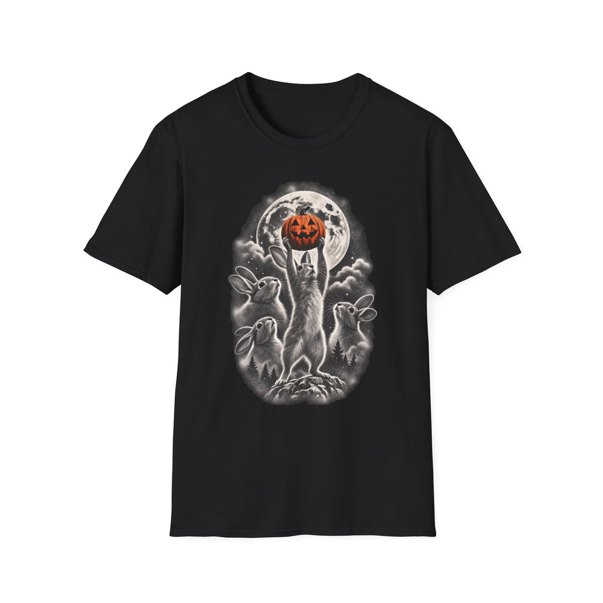 Halloween Bunny Moon Tee