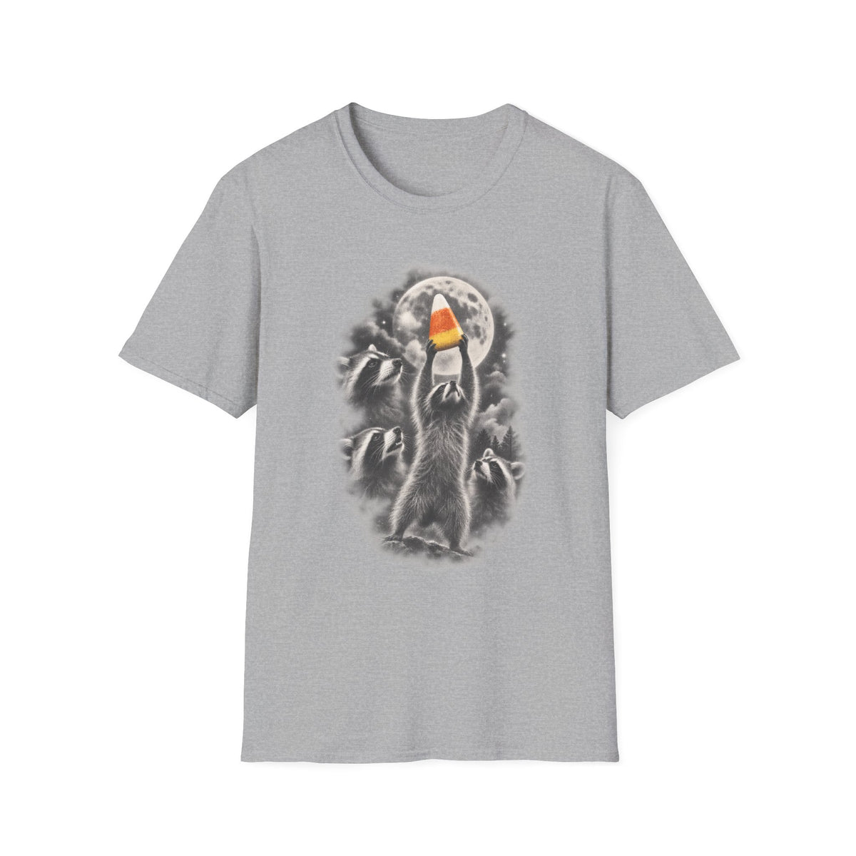 Candy Corn Raccoons Tee