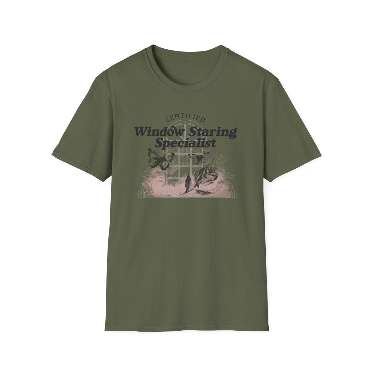 Window Staring Butterfly Tee