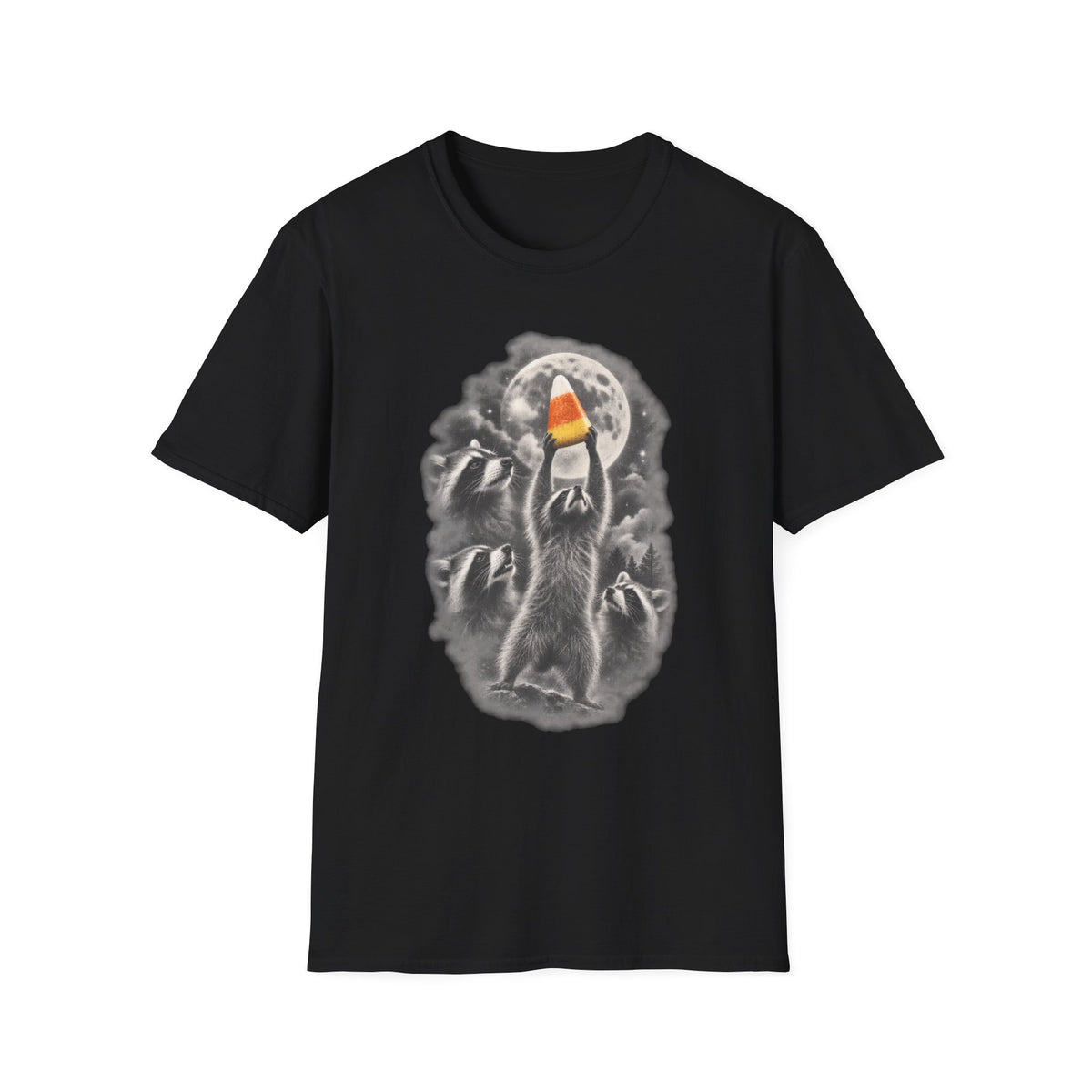 Candy Corn Raccoons Tee